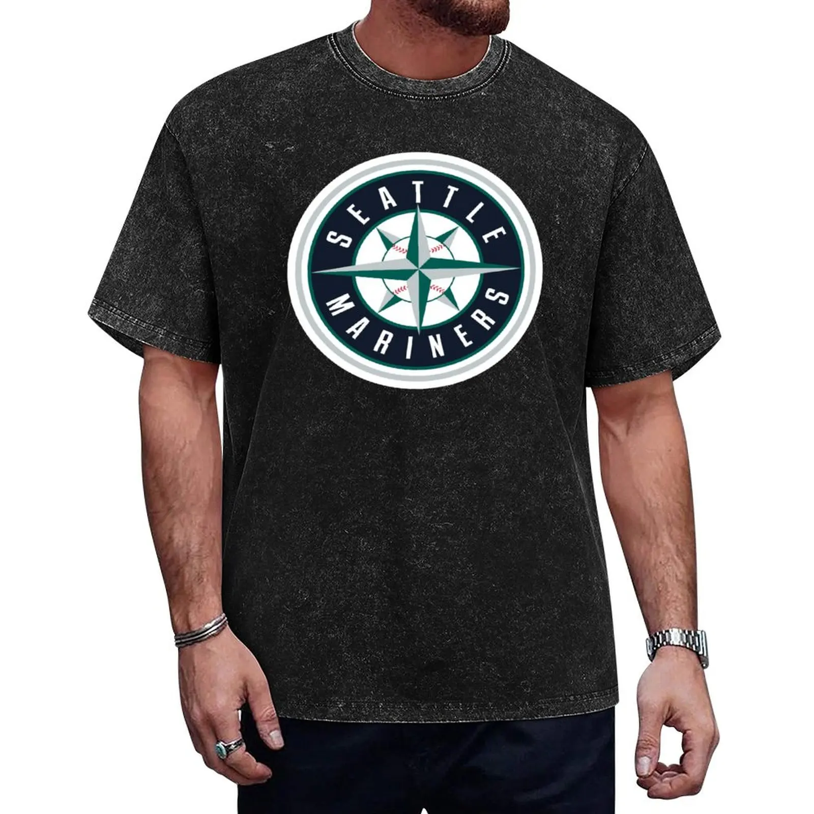 

Футболка Seattke Compas in Mariners Circle Merch, забавные костюмы Louboutins, футболки с рисунком для баскетбола, мужские футболки с графикой