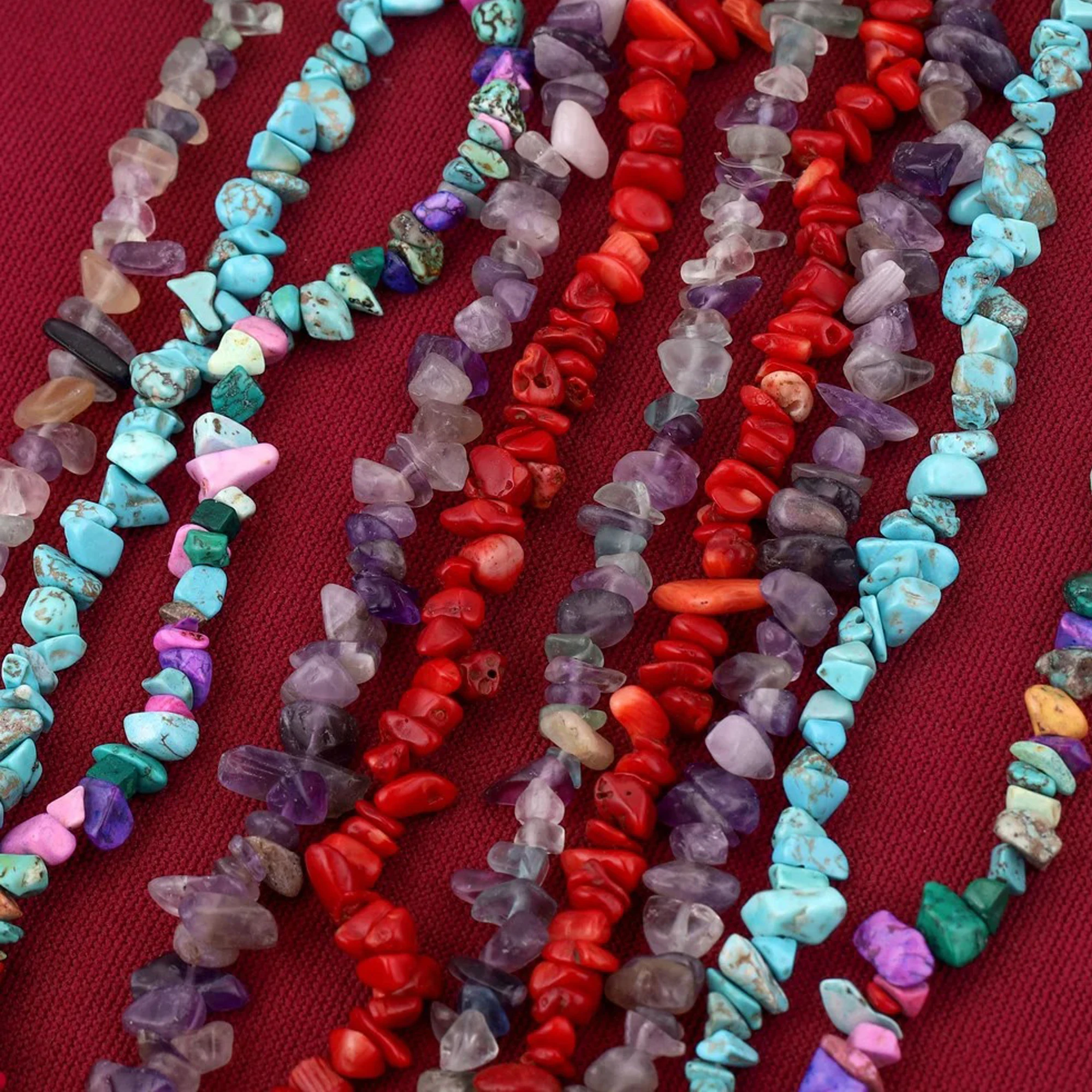 1 Strand Natural Stone Beads Freeform Flake Stone Beads DIY Necklace Bracelet Jewelry Making