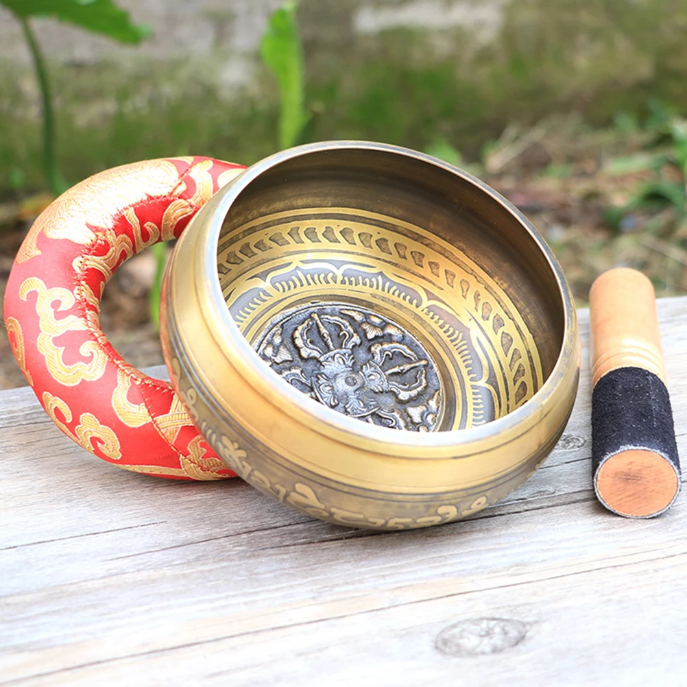 

Meditation Bowl Gasket Sound Cushion Singing Pad Decor Cotton Silk Mat Instrument Accessory High Grade Material Fine Workmanship