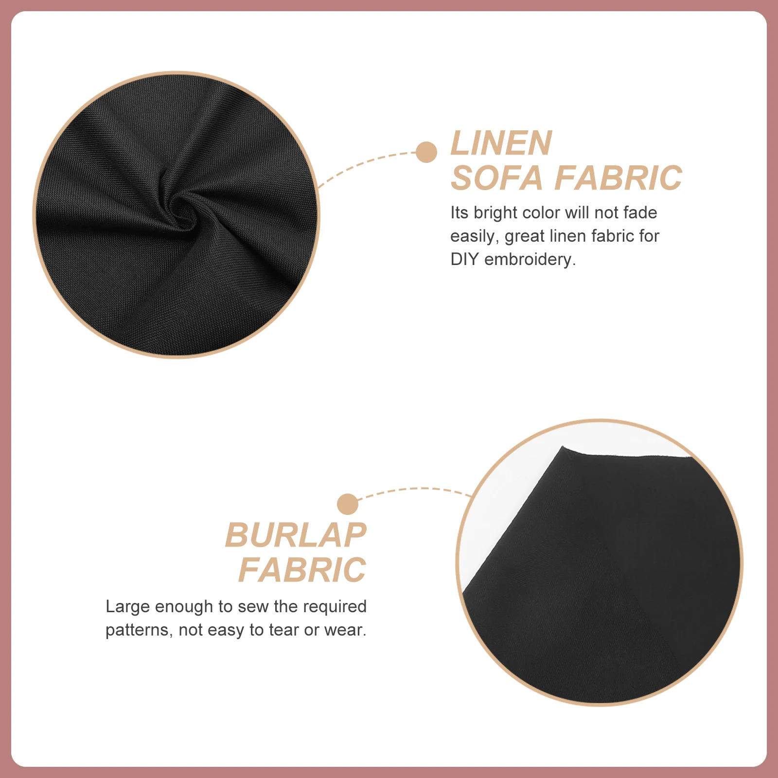 

1 Roll Linen Fabric For Embroidery Cross Stitch Diy Crafts Durable Fade-Resistant Sewing Cloth Handbags Tablecloths Needlework