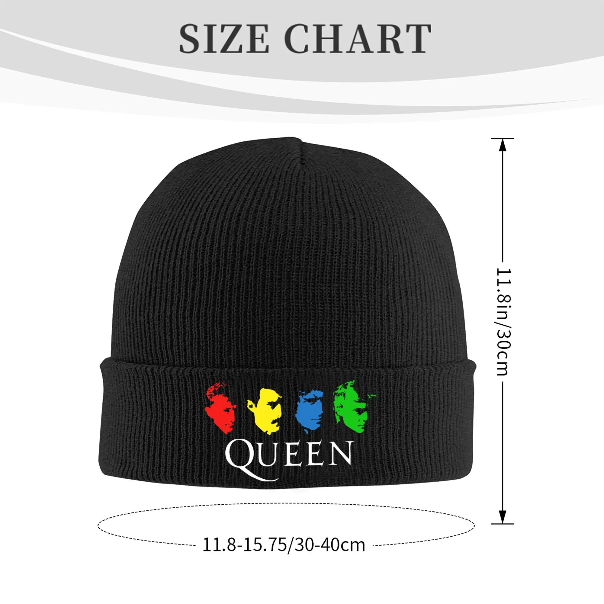 Custom Freddie Mercury Pop Music Roll Skullies Beanies Caps Men Women Unisex Trend Winter Warm Knitted Hat Adult  Bonnet Hats