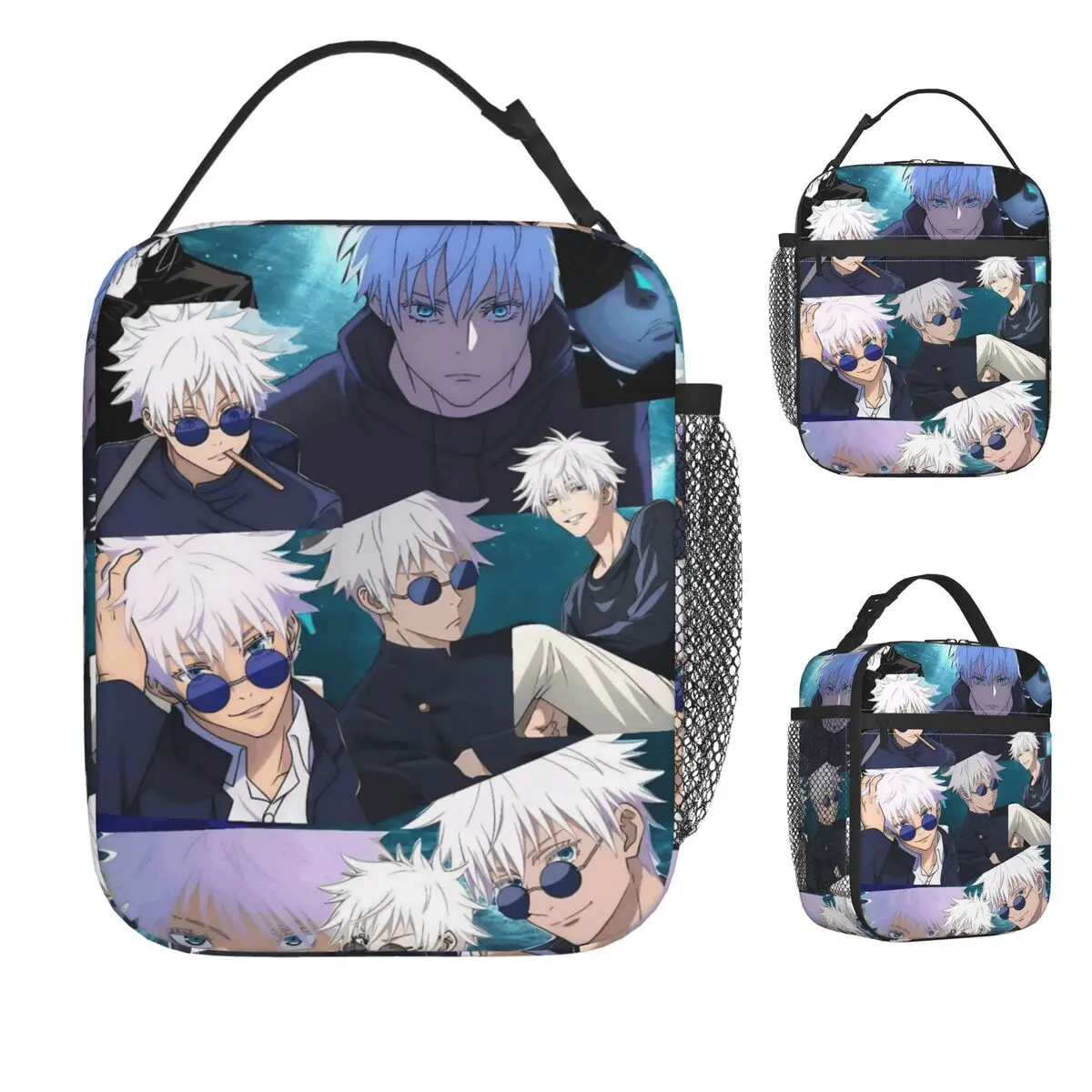 

Сумка для обеда Satoru Gojo в стиле аниме, японская манга, специальный класс, ланч-бокс для учителя, уличная сумка-холодильник, Оксфорд, термосумка-тоут