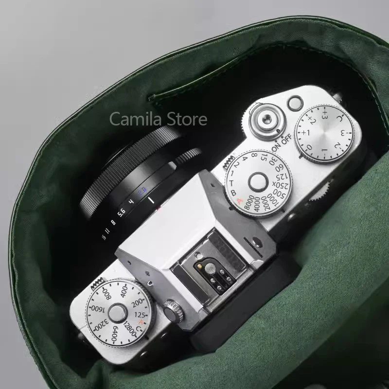 XXL torba ze skóry naturalnej pudełko kieszonkowe wodoodporny ochronny osłona na nikona Z30 Z50 ZFC DX 16-50MM aparat