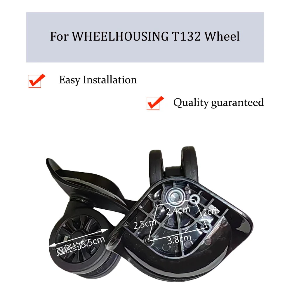 

For WHEELHOUSING T132 Luggage Wheel Trolley Case Wheel Pulley Sliding Casters Universal Wheel Repair Slient Wear-resistant