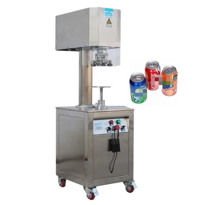 Custom Factory Price Semi Automatic Can Sealing Machine,Plastic Tin Aluminum Can Seamer,Commercial Industrial Stable Equipment