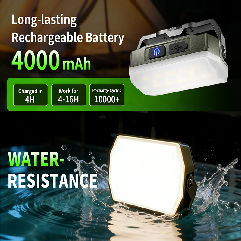 Rechargeable Camping Light with 4 Lighting Modes description 4