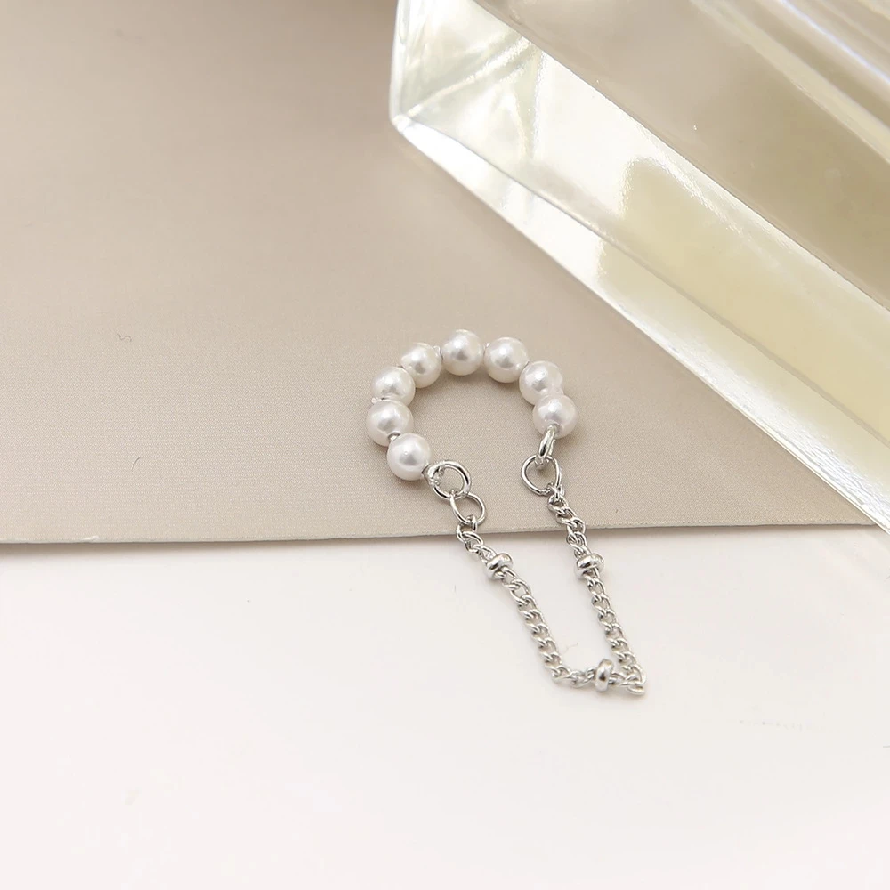 Clips de oreja de perlas de plata para mujeres y hombres, Clip de cartílago falso sin perforación, pendientes de joyería al por mayor, regalo de