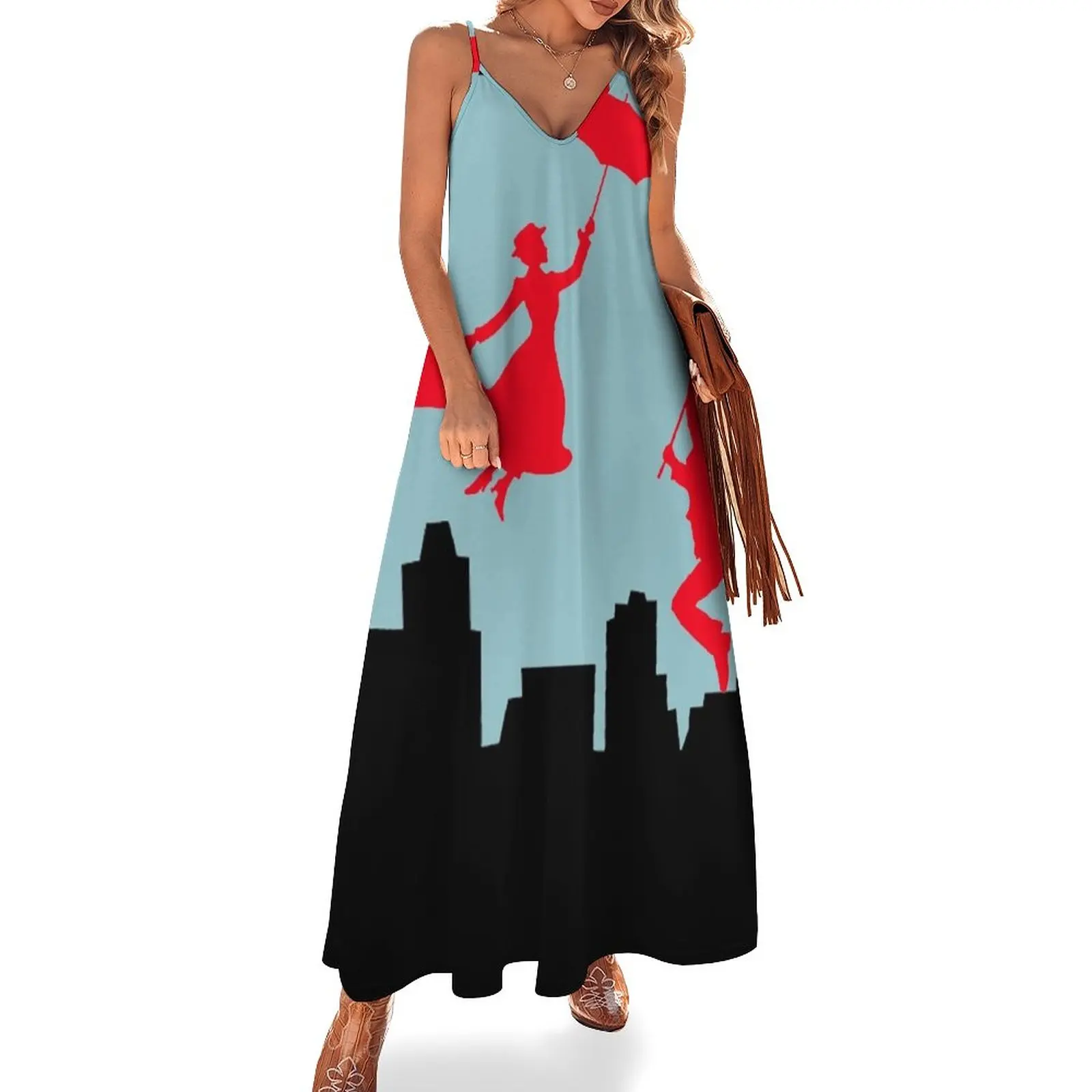 

Mary Poppins Sleeveless Dress Women's summer suit clothes women's summer jumpsuit evening dress ladies