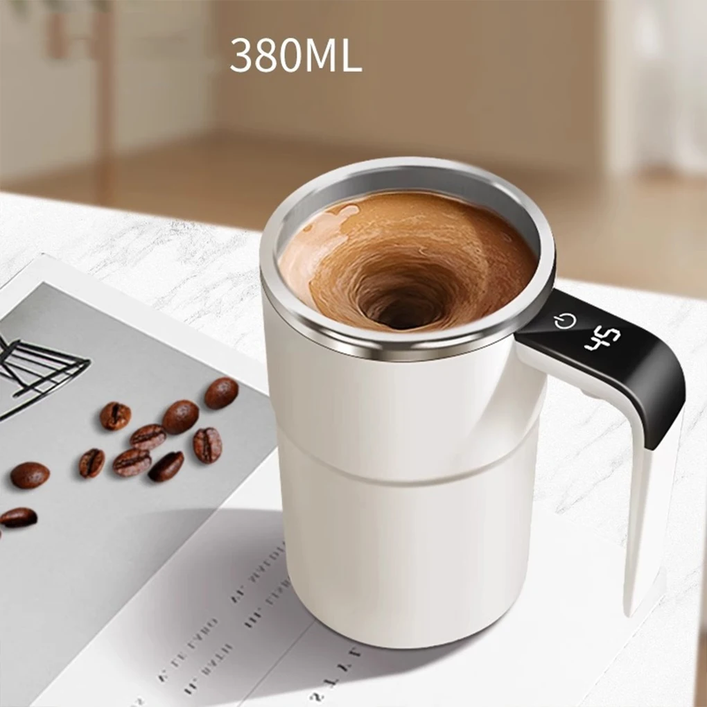 Creative Electric Coffee Mug Stainless Steel Automatic Stirring Magnetic Self Mixing USB Rechargeable Cup For Juice Milkshake