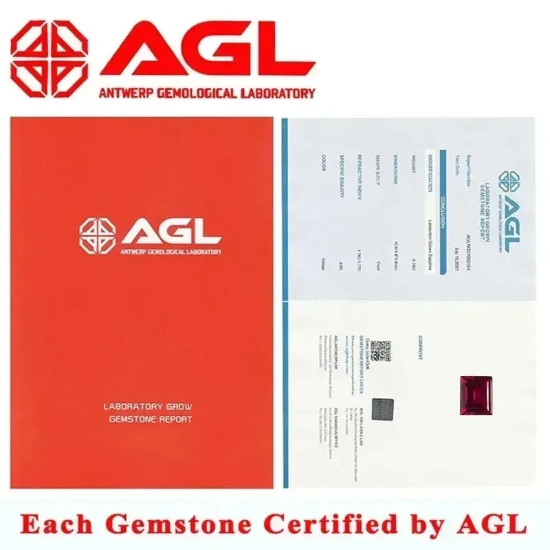 مختبر نمت روبي وسادة قطع حمامة الدم الأحمر اللون عالية الجودة سحر صنع المجوهرات المواد الرئيسية تحديد شهادة AGL