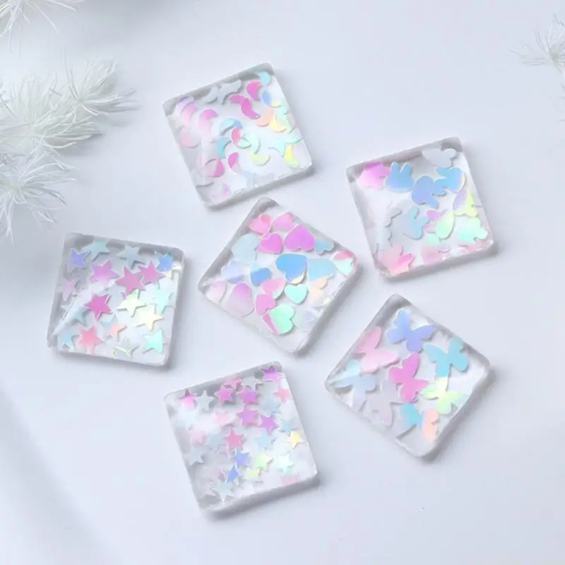 

D46E Star Glitter Paillettes Accessories Art Sequins Decoration Patch Art manicure Flakes Sparkling Mix