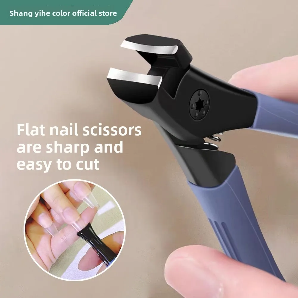 1 Stück blauer Nagelknipser, geeignet für dicke Nägel, ergonomischer Griff, Fußpflegeprodukt, mühelos, alltäglich unverzichtbar