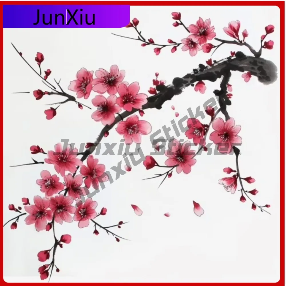 

Sakura Cherry Blossom Branch Unique Car Laptop Window Bumper Waterproof Vinyl Decal Accessory Cute Vintage Vintage Cool