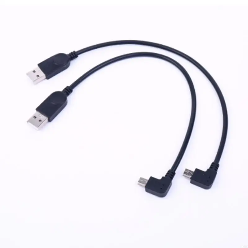 HX5C 90도 미니 USB 데이터 케이블 표준 USB2.0 입력 USB에 미니 USB 커넥터