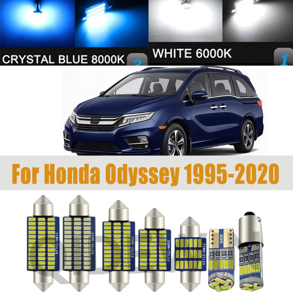 Car Interior LED Lights For Honda Odyssey 1995 2003 2005 2006 2007 2009 2011 2012 2014 2016 2019 2020 Auto Accessories Canbus
