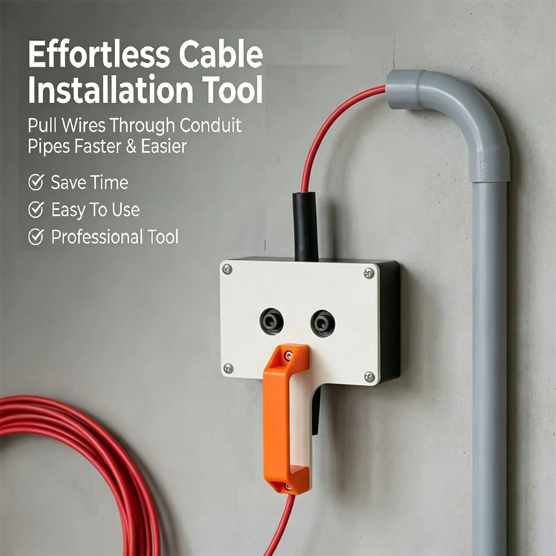 Labor-Saving Electrician Wire Puller High Efficiency Handheld Cable Threader Clips for Hydroelectric Wiring