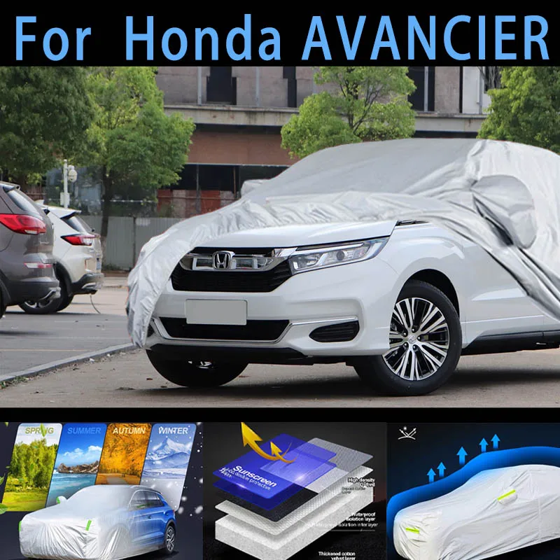 For Honda AVANCIER Outdoor Protection Full Car Covers Snow Cover Sunshade Waterproof Dustproof Exterior Car cover protection