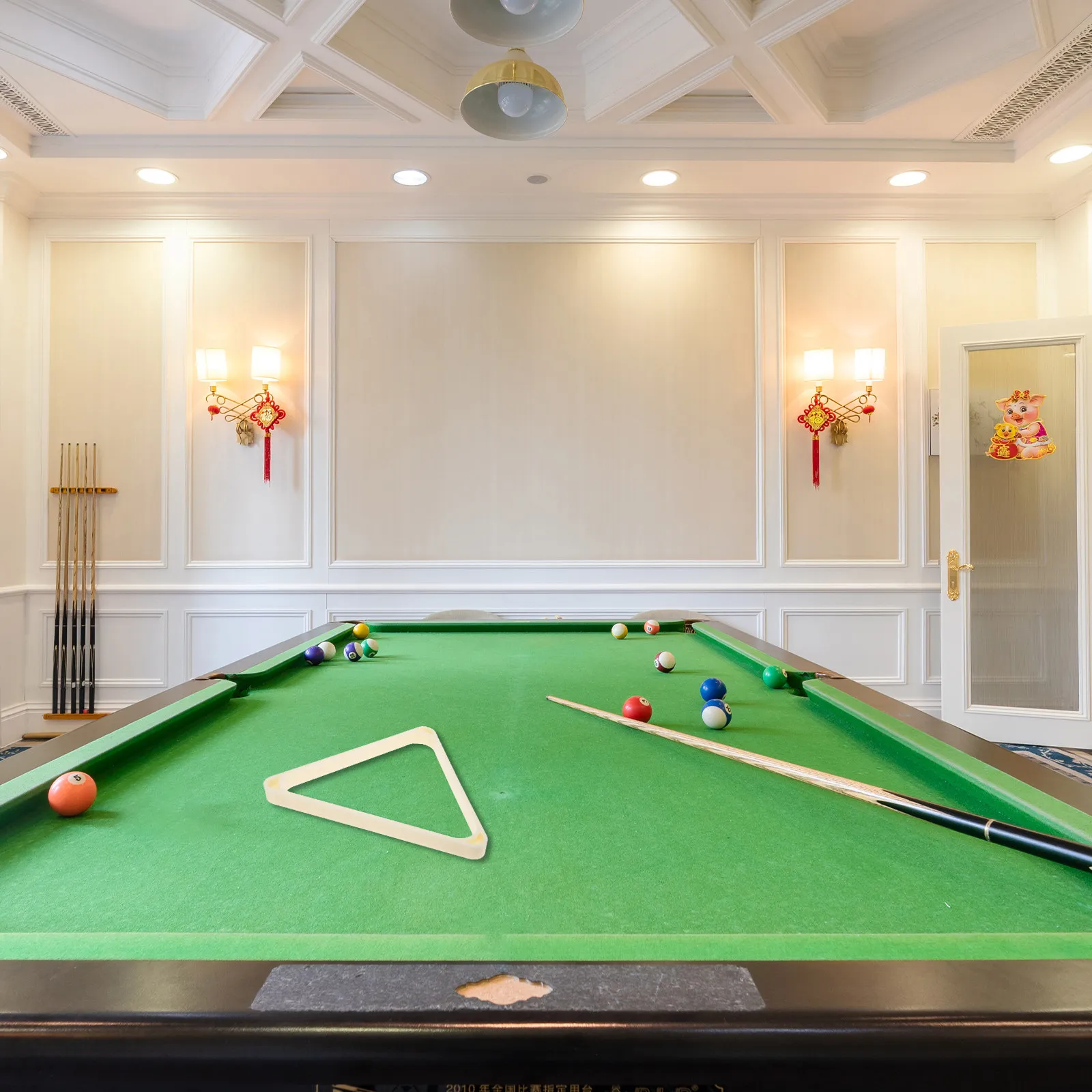 

1 шт. Треугольная подставка для бильярдных шаров (пул, снукер), сверхпрочная конструкция из АБС-пластика, тонкая отделка, для хранения и организации пространства