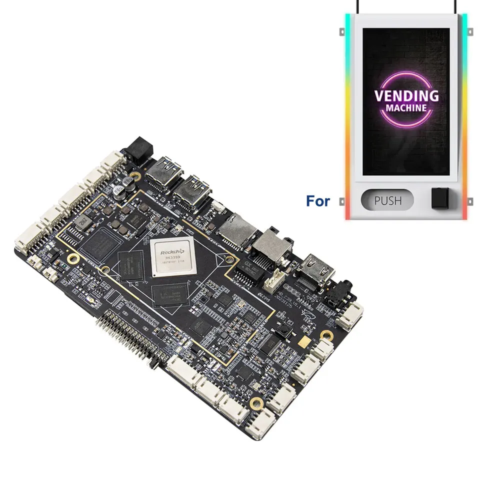 Rockchip rk3399 player media digit industrial android board for  full hd tft display 7/8/10/15.6/21/32/49/55 inch