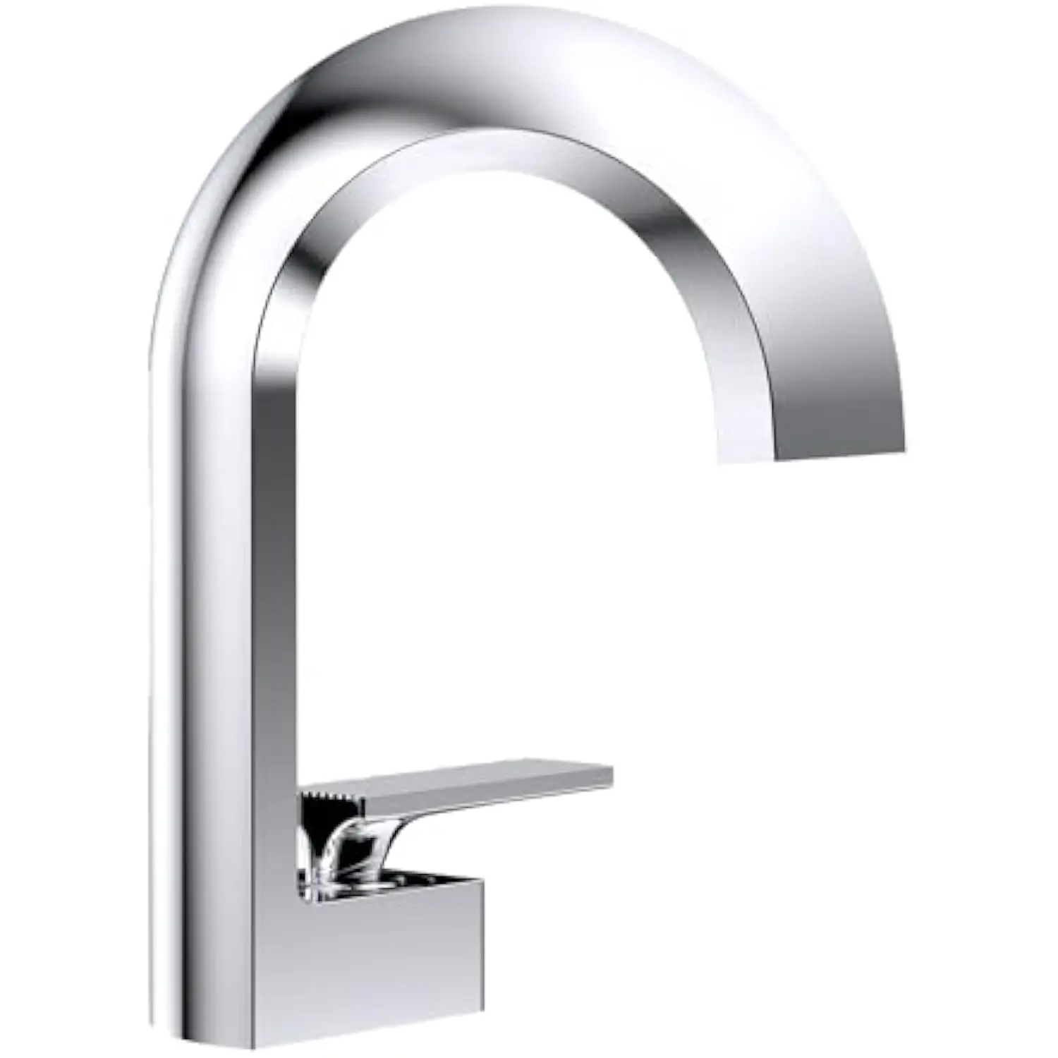 

Bathroom Sink Faucet, Chrome Bathroom Faucet 1 Hole, Waterfall Faucet Bathroom, Solid Brass Vanity Faucet Mixer Tap with Two Wa