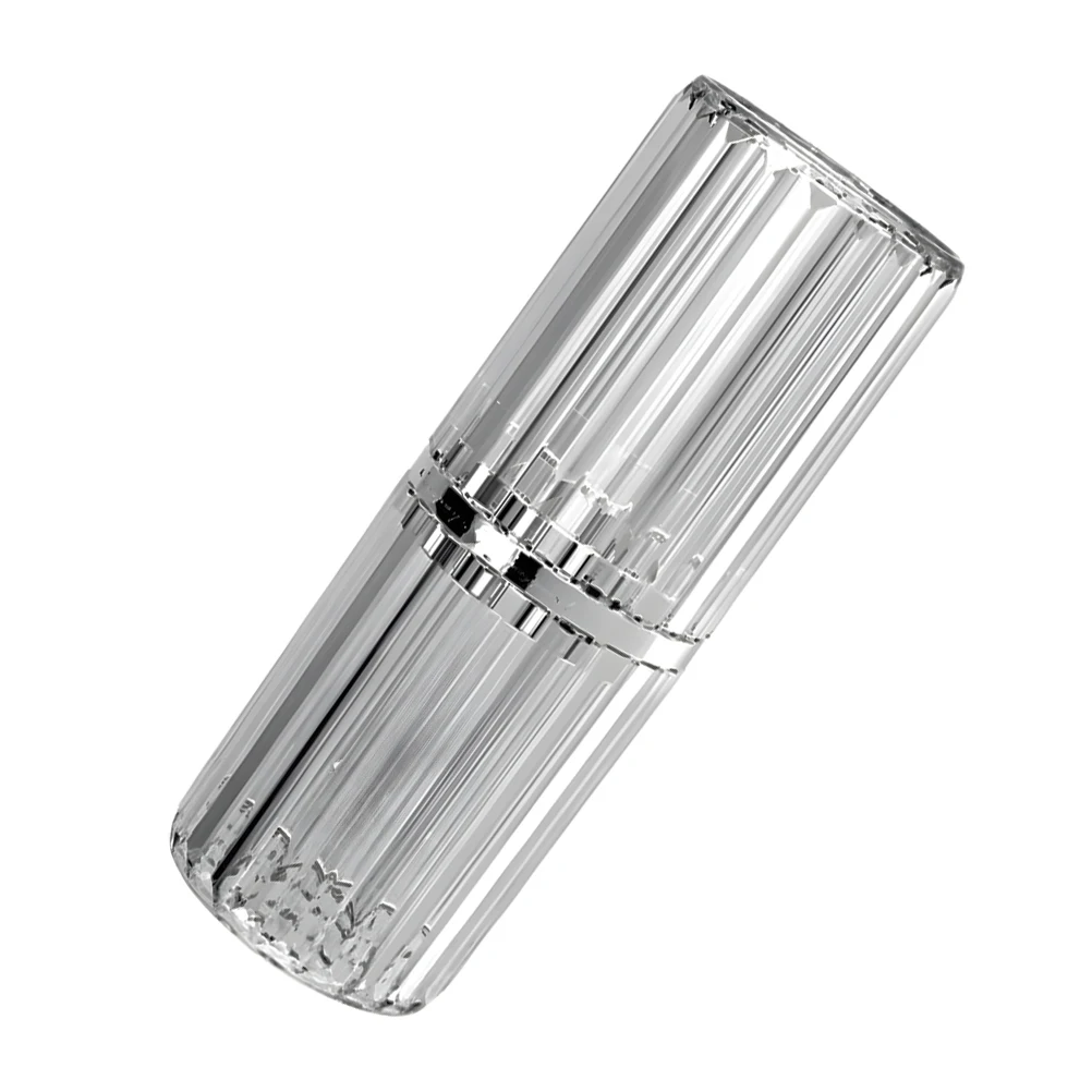 

Portable Holder Mini Travel Toothpaste Storage Barrel Transparent Striped Design Durable Material Case For Camping Business