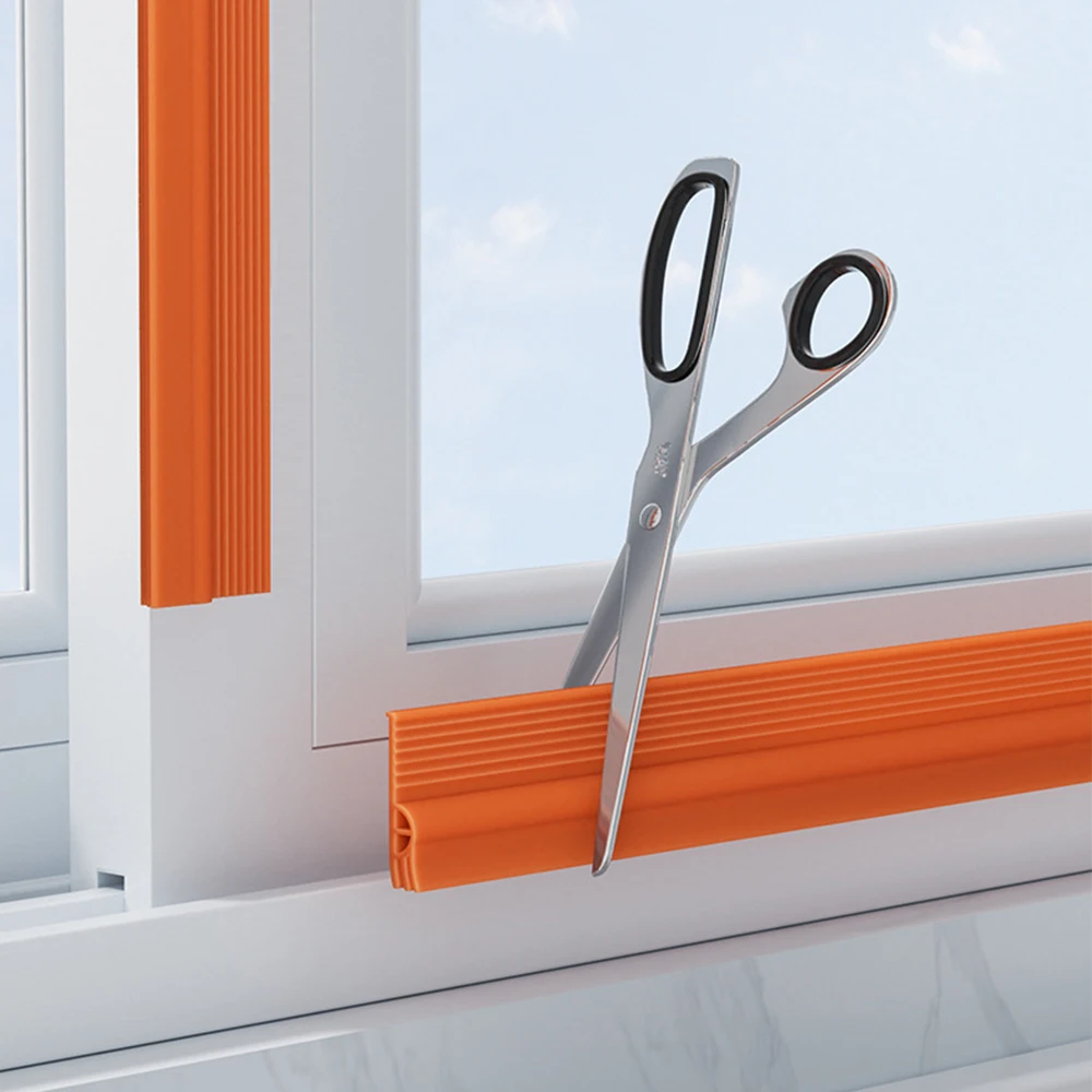 TPE Sliding Window Seal Strip Self Adhesive Triple Sound Insulation Windproof Anti-Cold Door Under Flexible Weatherstrip Tape