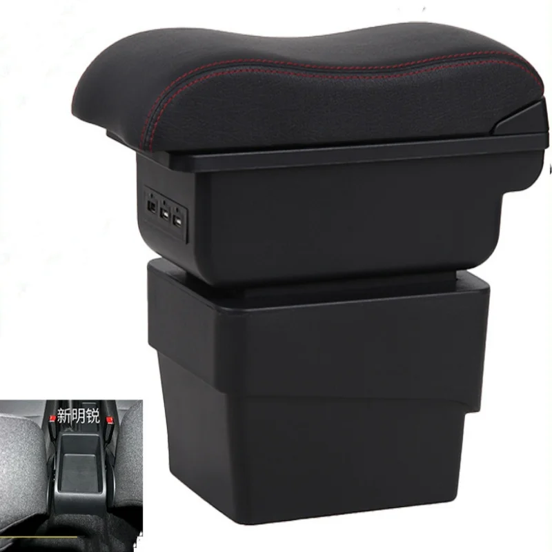 New luxury For Skoda Fabia Armrest Box For Skoda Fabia 3 III 2015-2021 Car Armrest Retrofit parts Storage Box Car Accessorie