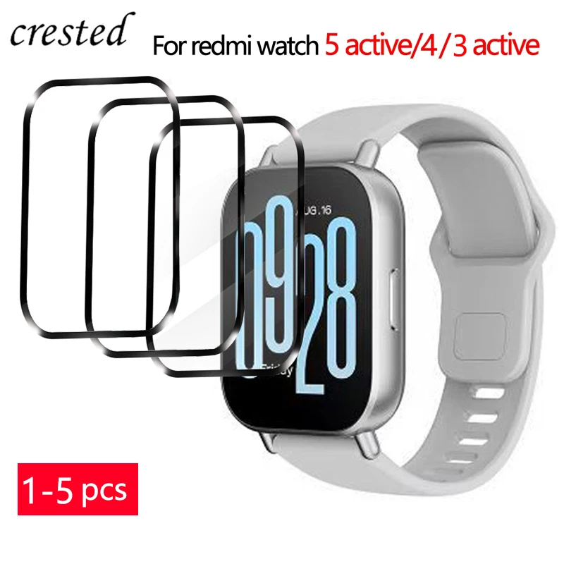 Soft TPU Film For Xiaomi Redmi Watch 5 Active Accessories Screen Protector HD Clear Anti-Scratch Film for Redmi Watch 4/3 active