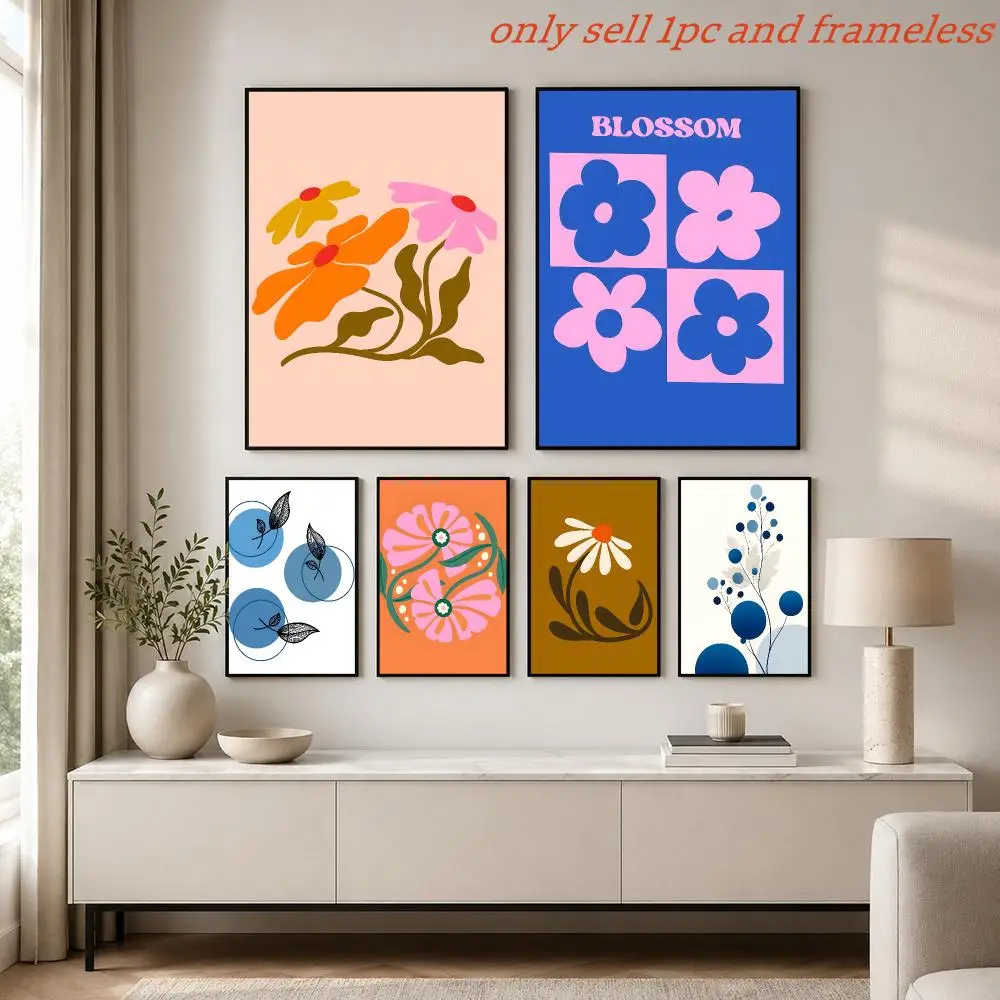 Minimalist modern marine plants Poster Posters Sticky HD Quality Poster Wall Art Painting Study Wall De