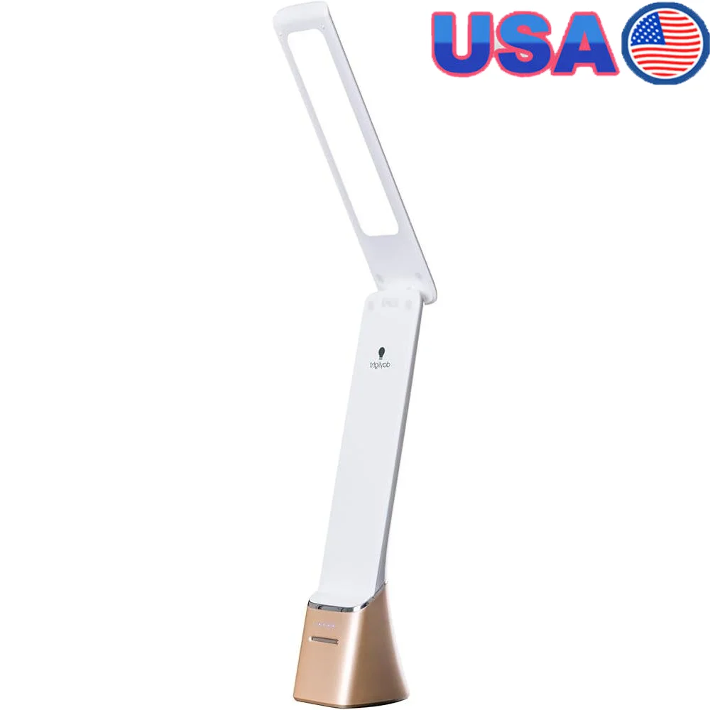 Portable LED Desk Lamp Reading Crafting Work Therapy USB Rechargeable Lightweight Lamp with Battery Indicator 95 CRI Ideal