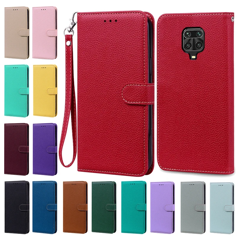 

For Xiaomi Redmi Note 9 Pro Case Candy Color Wallet Leather Flip Case for Xiomi Redmi Note 9S 9Pro Max Note9S Fundas Cover Bags