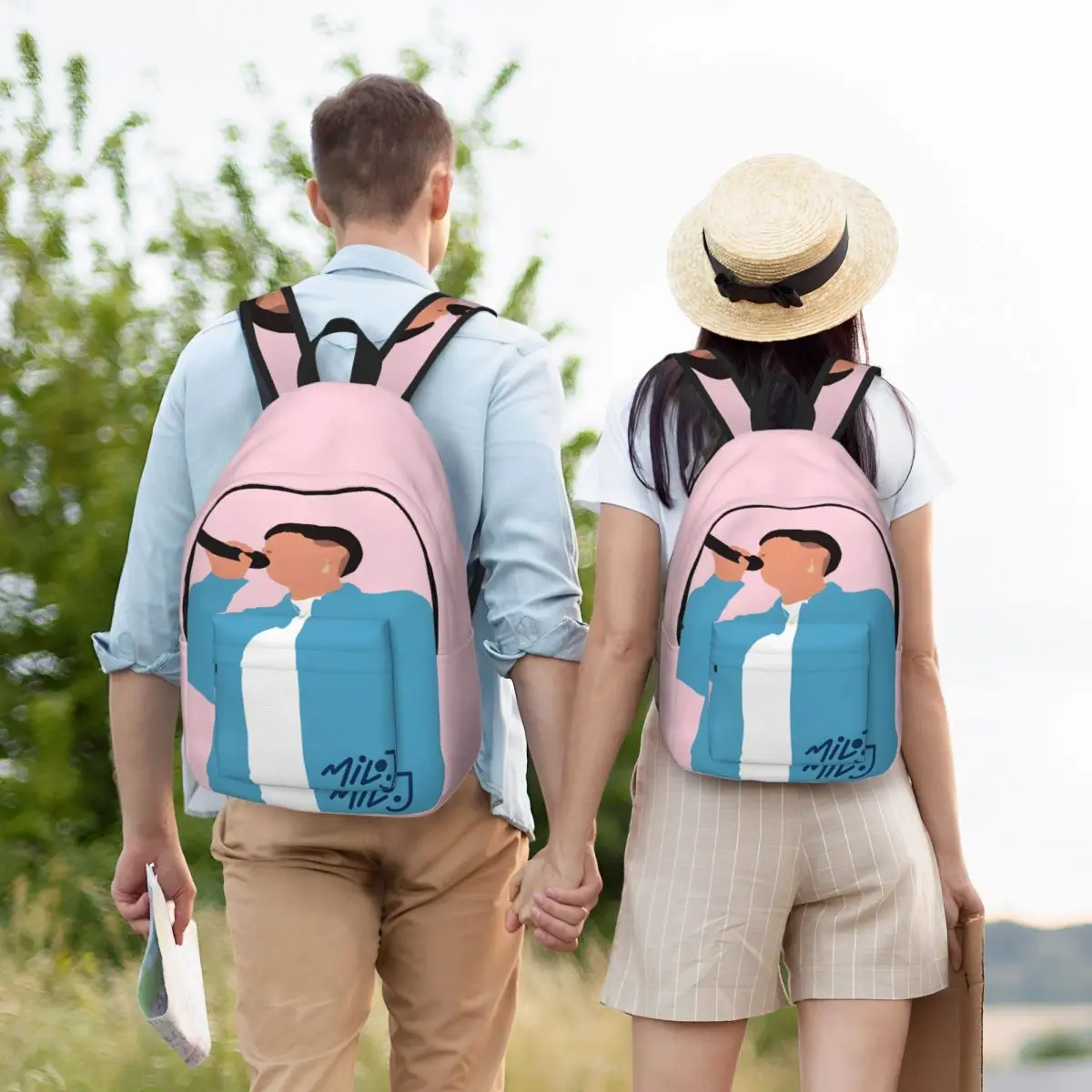 The Happy Song Album Schoolbag, ombro resistente, Milo J, Office Staff Mochila, presente de aniversário, viagem, Super Qualidade