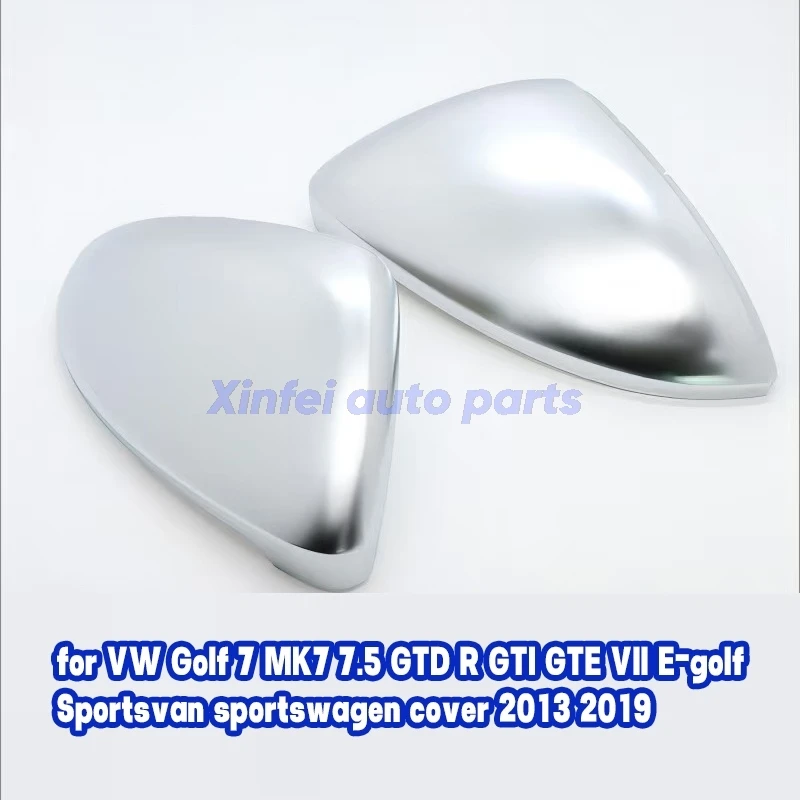 

2 шт. хромированная крышка бокового зеркала для VW Golf 7 MK7 7.5 GTD R GTI GTE VII E-golf Sportsvan Sportswagen крышка 2013 2019 замена