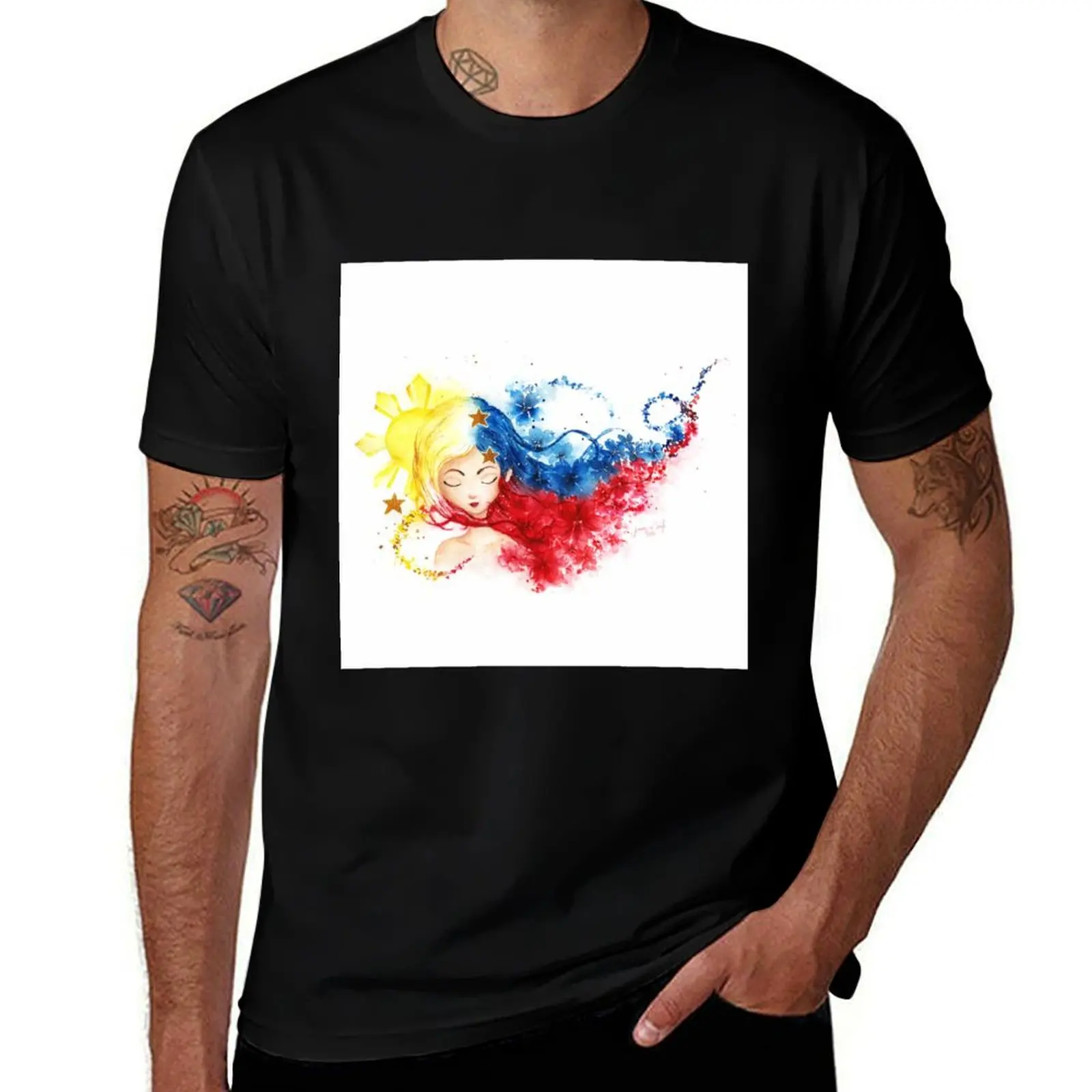 

Lady Filipino T-Shirt t shirts cotton 100% man tshirt T-Shirt