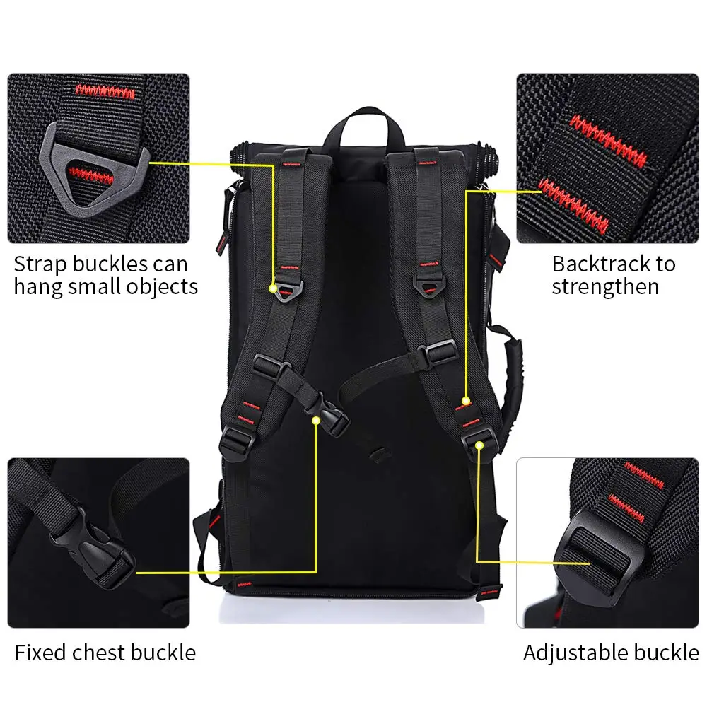 KAKA 40L gran capacidad impermeable Trekking pesca caza bolsa mochila mochilas al aire libre deportes Camping senderismo bolsa multifunción