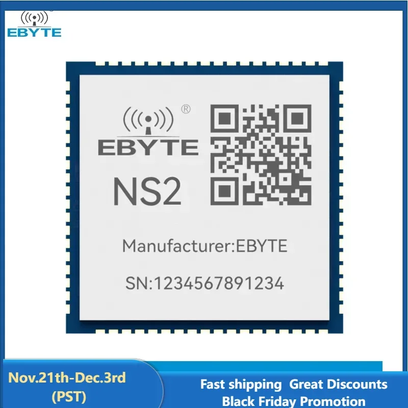 Serial Port to Ethernet Module TTL Level to RJ45 Ethernet EBYTE NS2/NS4/NS8/NS8-TB Modbus TCP to RTU MQTT URAT SMD Module