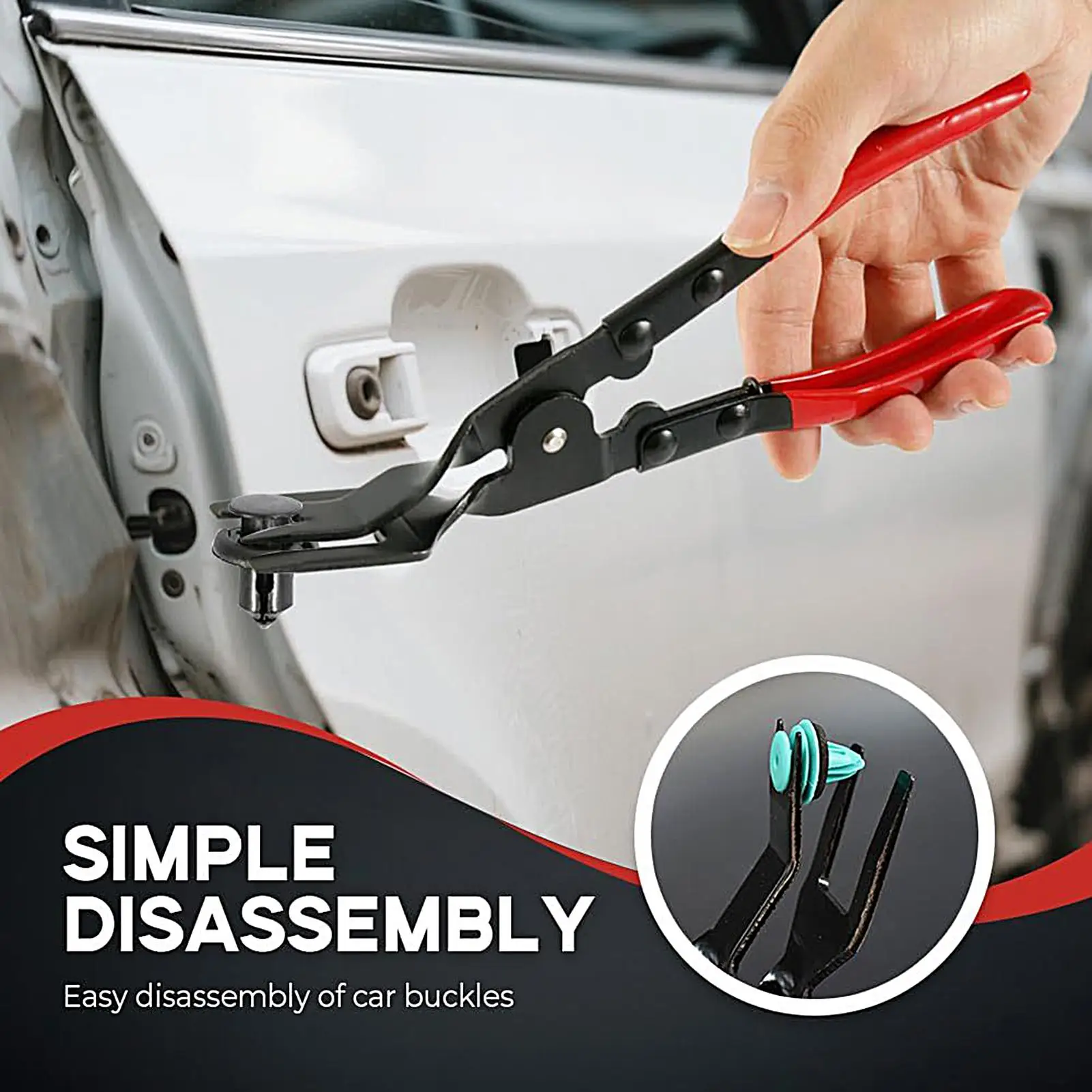 كليب كماشة السيارات تقليم كليب إزالة ذو طيات أدوات مريحة متعددة الوظائف مجتذب لصيانة شاحنة رحلة الطريق السيارات