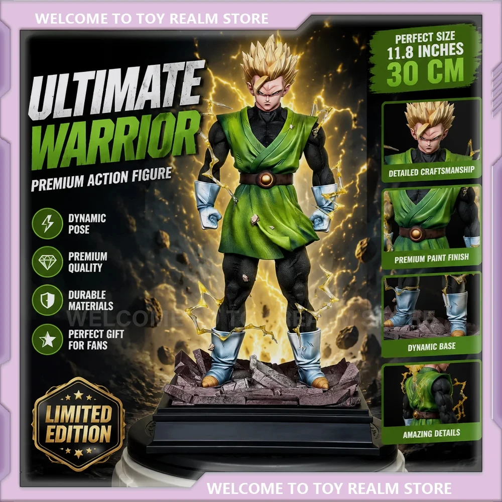Nuevas llegadas: Estatua GK de Dragon Ball Green Gi SSJ Gohan con doble cabeza, modelo de resina a escala 1/6, coleccionable de anime, regalo de cumpleaños