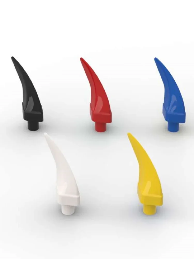 MOC 10 pièces barbe griffe 87747 corne blocs de construction Kit dent d'animal briques moyennes particules bricolage idée jouets enfants anniversaire enfant cadeau