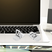 Adjustable Ergonomic Laptop Stand Riser Portable Aluminum Alloy Notebook Support Hidden Keyboard Feet Laptop Cooling for Various