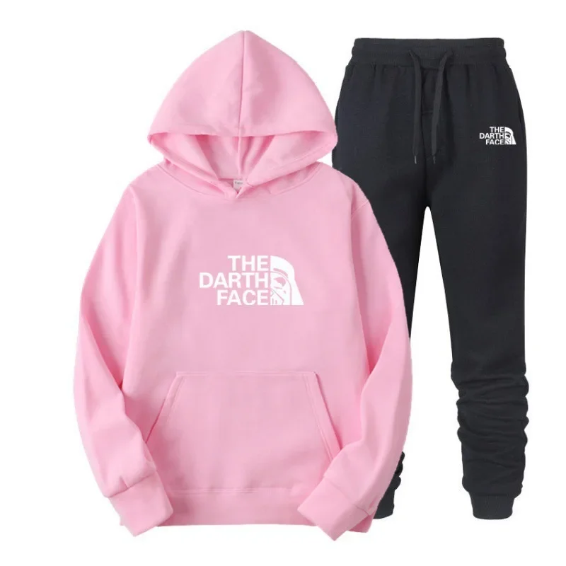 2025 الربيع والخريف الرجال مقنعين طويلة الأكمام هوديي البلوز + بنطلون 2 مجموعات من الترفيه في الهواء الطلق اللياقة البدنية بدلة عدو #6