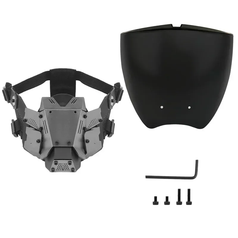 قناع تكتيكي للقيادة لكامل الوجه، معدات ألعاب الحرب CS، ملحقات كرات الطلاء الرياضية الخارجية