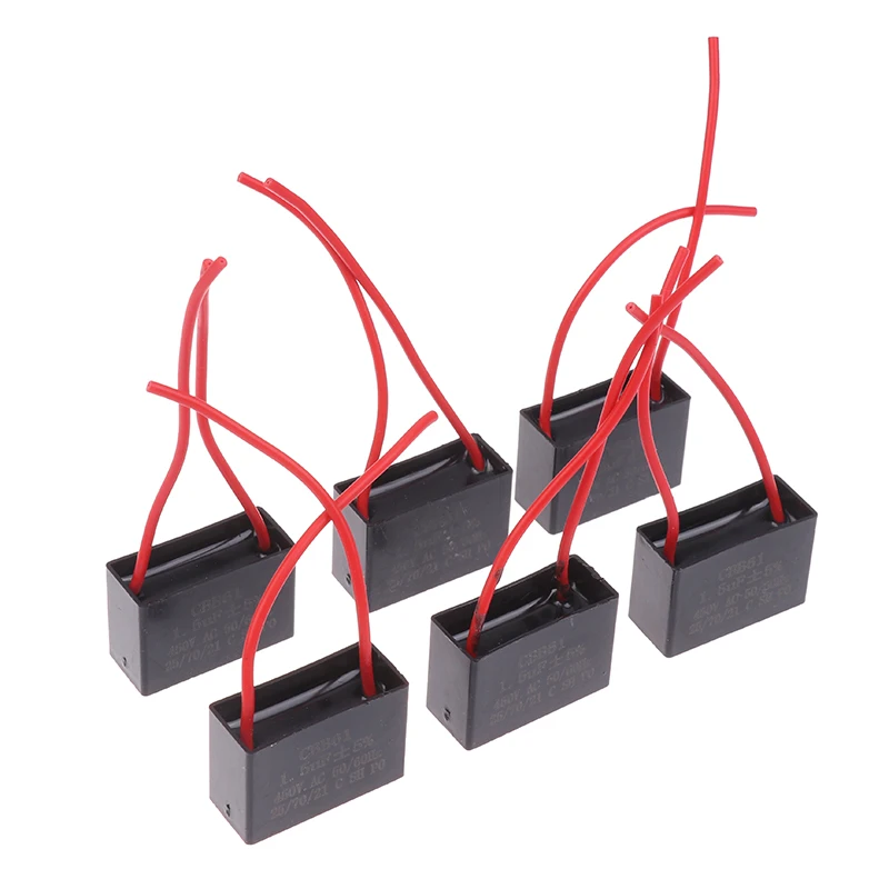 5Pcs Universal 1.5UF Shaking Head Electric Fan Capacitor Accessories Motor Run Starting Capacitor Commonly Used