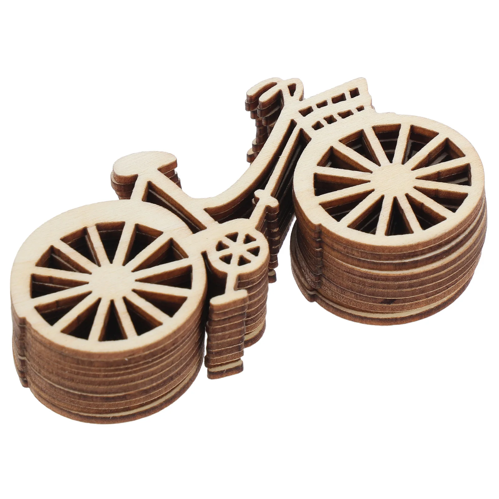 10 قطعة دراجة خشبية خفيفة الوزن متينة للحرف الريفية لحفلات الزفاف ديكور المنزل دراجة خشبية ملحقات أدوات الخياطة اليدوية #2