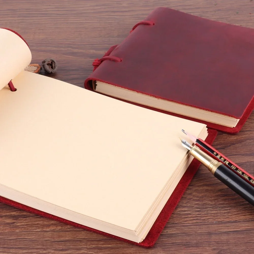 Imagem -03 - Top Quality 100 Folhas em Branco Kraft Paper Notebook Basic Journal Planner Inserir Laticínios Recarga Páginas Internas Material de Papel