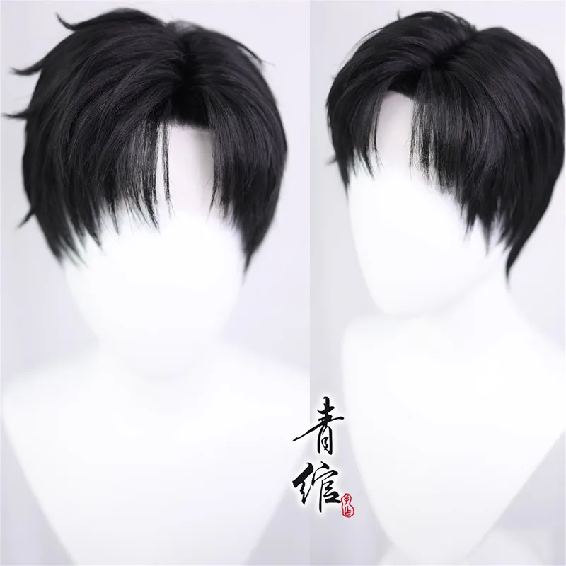 

Styled Zayne Cosplay Wig Black Cosplay Wigs Anime Short Fans Gift Customized Wig Heat Resistant Synthetic Hair for Halloween