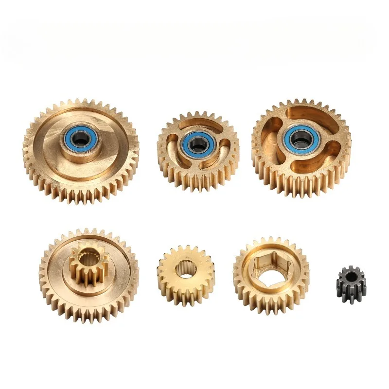 Gearbox Bevel Motor Gear Synchronizer Set for 1/14 Tamiya Truck Tractor Trailer Upgrade Parts