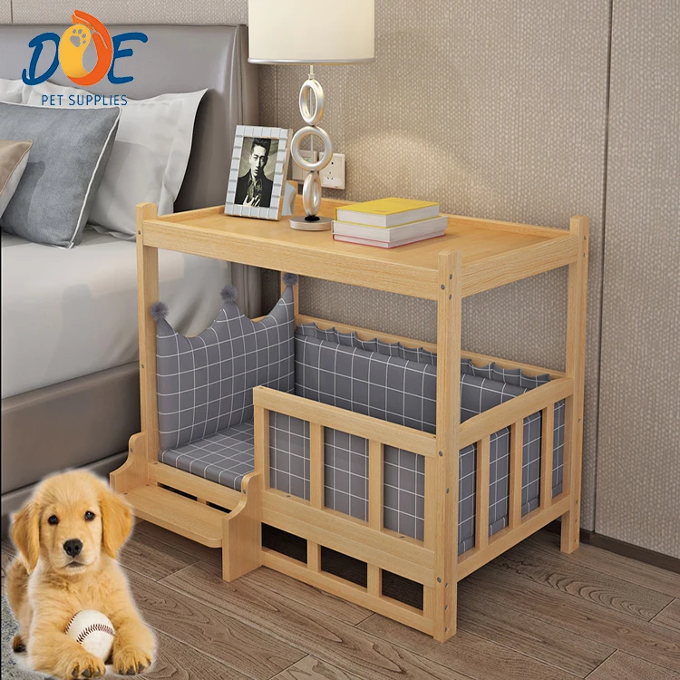 

Doe Pet Hot Selling Customized Indoor Pet Products Luxury Durable Eco-Friendly Large Wooden Pet House Plus Cat Dog Bunk Beds