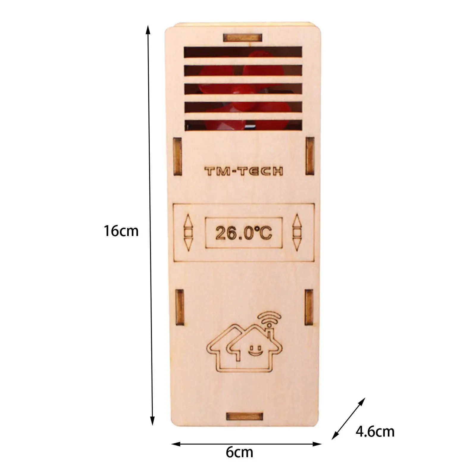 DIY-airconditionermodelset Houten kinderen, wetenschappelijke experimentkits, hout elektrisch