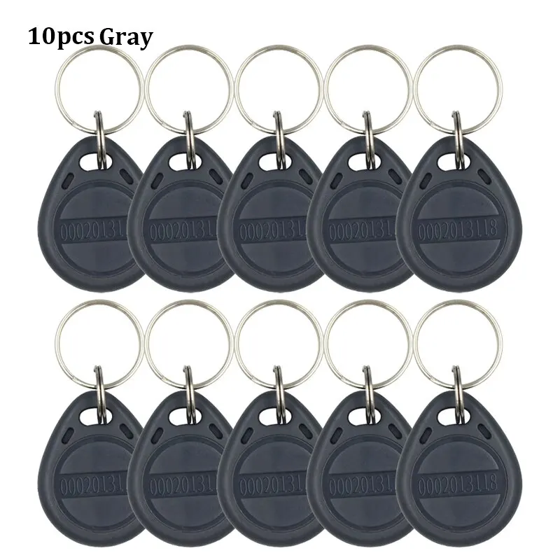 10-20 stücke EM4100 125 KHz Nur-Lese-RFID ID Keyfob RFID Tag Tags Mit Schlüssel Ring Karte Aufkleber keyfob Token Ring Proximity Chip TK4100